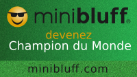 Melanie joue au Minibluff